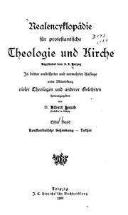 Cover of: Realencyklopädie für protestantische Theologie und Kirche by Johann Jakob Herzog, Albert Hauck , Hermann Caselmann