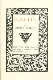 Cover of: Colette