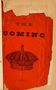 Cover of: The coming [crown]