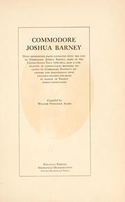 Cover of: Commodore Joshua Barney by William Frederick Adams