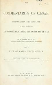 Cover of: The commentaries of Caesar by Gaius Julius Caesar