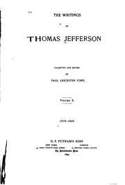 Cover of: The Writings of Thomas Jefferson by Thomas Jefferson, Thomas Jefferson