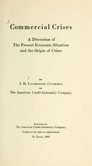 Cover of: Commercial crises of the nineteenth century
