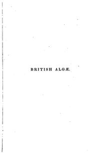 Cover of: A manual of the British algæ