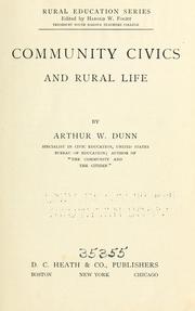 Cover of: Community civics and rural life