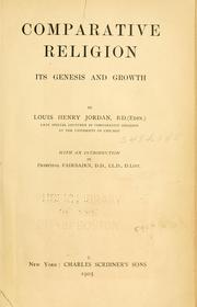 Cover of: Comparative religion by Louis Henry Jordan