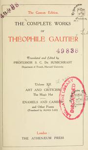 Cover of: The complete works of Théophile Gautier