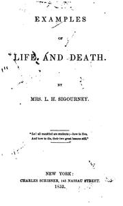 Cover of: Examples of Life and Death