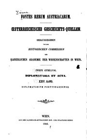 Cover of: Fontes Rerum Austriacarum by Österreichische Akademie der Wissenschaften Historische Kommission , Historische Kommission