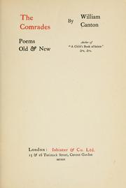 Cover of: comrades: poems old & new
