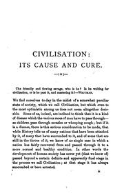 Cover of: Civilisation: Its Cause and Cure, and Other Essays by Edward Carpenter