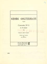 Cover of: Concerto no. 5: in D minor : for cello and piano : op. 76