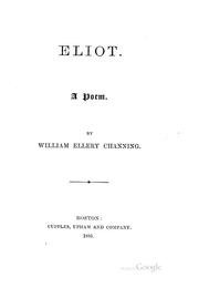 Cover of: Eliot: A poem