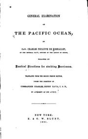 General examination of the Pacific Ocean by Charles Philippe de Kerhallet, Charles Henry Davis