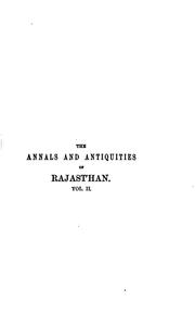 Cover of: Annals and Antiquities of Rajast'han, Or the Central and Western Rajpoot ...