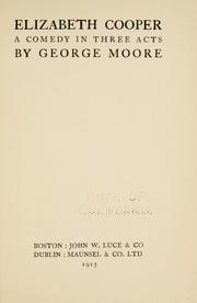 Cover of: Elizabeth Cooper by George Moore