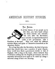 Cover of: American History Stories by Mara L. Pratt-Chadwick