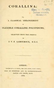 Cover of: Corallina; or, a classical arrangement of flexible coralline polypidoms