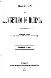 Cover of: Boletín del Ministerio de Hacienda