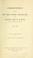 Cover of: Correspondence between the Right Honble. William Pitt and Charles, duke of Rutland, lord lieutenant of Ireland, 1781-1787.