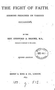 Cover of: The fight of faith, sermons