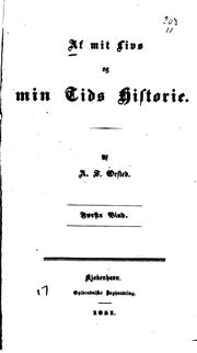 Cover of: Af mit Livs og min Tids Historie