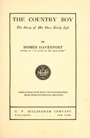 Cover of: The country boy by Homer Davenport