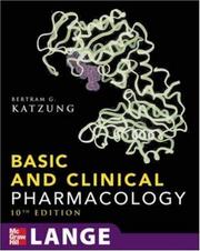 Cover of: Basic & Clinical Pharmacology (Basic and Clinical Pharmacology) by Bertram G. Katzung, Bertram G. Katzung