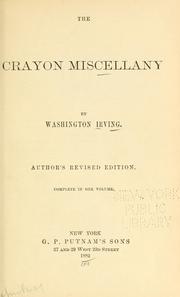 Cover of: The Crayon miscellany. by Washington Irving