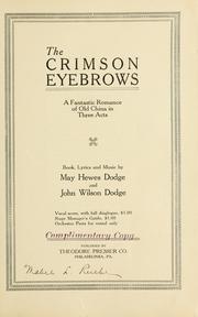 Cover of: crimson eyebrows | May Hewes Dodge