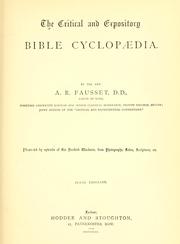 Cover of: critical and expository Bible cyclopaedia.