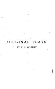 Cover of: Original Plays: second series