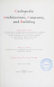 Cover of: Cyclopedia of architecture, carpentry, and building | 