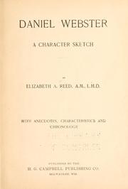 Cover of: Daniel Webster by Elizabeth A. Reed