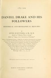 Cover of: Daniel Drake and his followers by Juettner, Otto