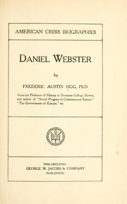Cover of: Daniel Webster by Frederic Austin Ogg
