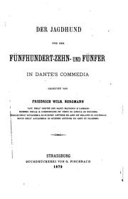 Cover of: Der Jagdhund und der fünfhundert-zehn-und Fünfer in Dante's Commedia