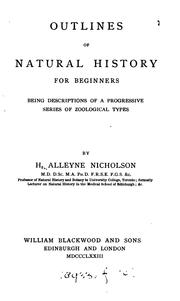 Cover of: Outlines of natural history for beginners