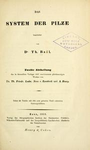 Cover of: Das System der Pilze. by Theodor Friedrich Ludwig Nees von Esenbeck