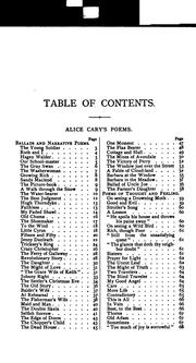 Cover of: The Poetical Works of Alice and Phoebe Cary by Alice Cary, Phoebe Cary