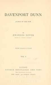 Cover of: Davenport Dunn by Charles James Lever