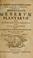 Cover of: D. Christiani Gottlieb Ludwig ... Definitiones generum plantarum