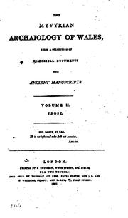 The Myvyrian Archaiology of Wales