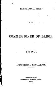 Cover of: Industrial Education