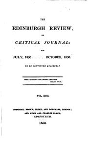 Cover of: The Edinburgh Review by Sydney Smith, Francis Jeffrey, Macvey Napier, William Empson, George Cornewall Lewis, Henry Reeve , Arthur Elliot, Harold Cox