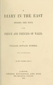 Cover of: diary in the East: during the tour of the Prince and Princess of Wales