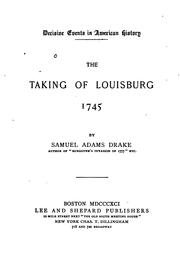 Cover of: The Taking of Louisburg, 1745