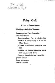 Cover of: Fairy Gold: Poems
