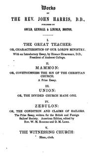 Cover of: The Great Commission: Or, The Christian Church Constituted and Charged to Convey the Gospel to ...