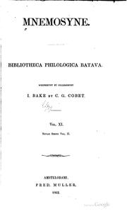 Cover of: Mnemosyne: Bibliotheca Classica Batava